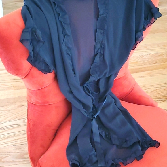 Linea Donatella Other - Sheer, satin belted robe